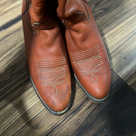 Acme leather cowboy boots, size 7 - Picture 5 of 10